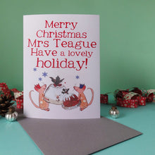 Load image into Gallery viewer, Personalised Big Christmas Card
