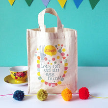 Load image into Gallery viewer, Set Of Five Personalised Easter Hunt Bag