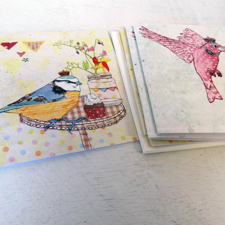 Pack of 6 Happy Bird Cards