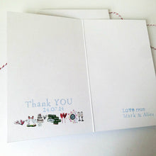 Load image into Gallery viewer, Personalised Wedding Thank You Card