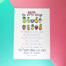 Load image into Gallery viewer, Personalised ‘The Little Things' Story Print