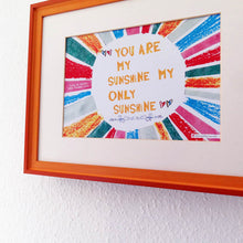 Load image into Gallery viewer, Personalised &#39;You Are My Sunshine&#39; Print
