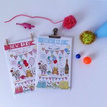 Load image into Gallery viewer, Personalised New Baby Story Card