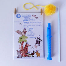 Load image into Gallery viewer, Personalised New Baby Woodland Card
