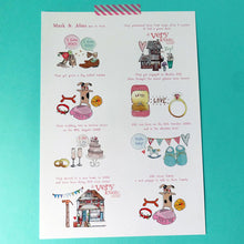 Load image into Gallery viewer, Personalised 'Our Story' Print