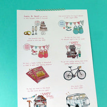 Load image into Gallery viewer, Personalised 'Our Story' Print