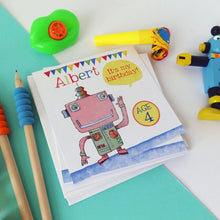 Load image into Gallery viewer, Personalised Boy's Party Invites Pack Of Six