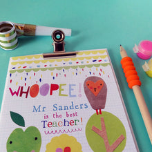 Load image into Gallery viewer, Personalised Teacher Card