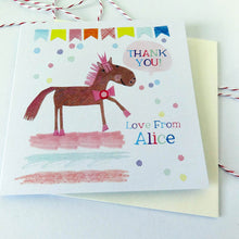 Load image into Gallery viewer, Personalised Pack of 6 Thank you Cards (Choice of designs)