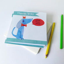 Load image into Gallery viewer, Personalised Pack of 6 Thank you Cards (Choice of designs)