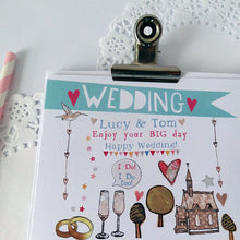 Load image into Gallery viewer, Personalised Wedding Card