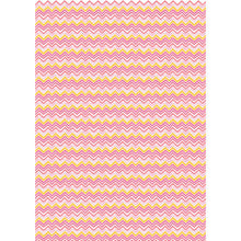 Load image into Gallery viewer, Recycled gift wrap - Pink zig zag
