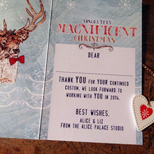 Load image into Gallery viewer, Personalised Magnificent Stag Christmas Card Pack