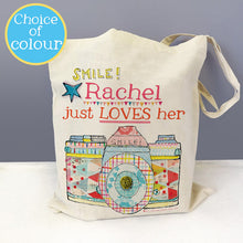 Load image into Gallery viewer, Personalised 'Love Your Camera' Bag