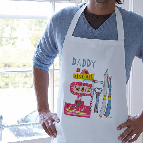 Personalised 'Absolute whiz' apron
