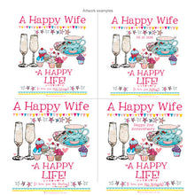 Load image into Gallery viewer, Personalised 'A Happy Wife' Apron