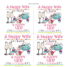 Load image into Gallery viewer, Personalised &#39;A Happy Wife&#39; Apron
