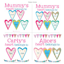 Load image into Gallery viewer, Personalised Heart's Canvas Bag
