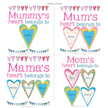 Load image into Gallery viewer, Personalised Heart's Canvas Bag