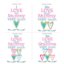 Load image into Gallery viewer, Personalised Mummy's Heart Big Card