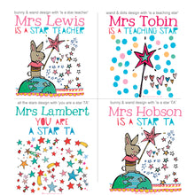 Load image into Gallery viewer, Personalised Star Teacher Bag