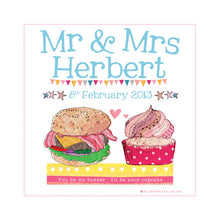 Load image into Gallery viewer, Personalised Mr And Mrs Foody Love Apron