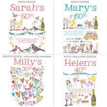 Load image into Gallery viewer, Personalised Big Milestone Birthday Card
