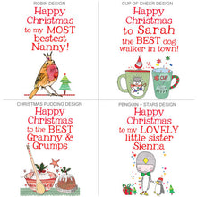 Load image into Gallery viewer, Personalised Big Christmas Card