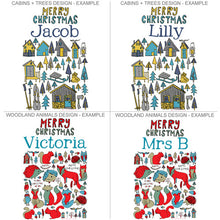 Load image into Gallery viewer, Personalised Scandi Winter Woodland Christmas Sack