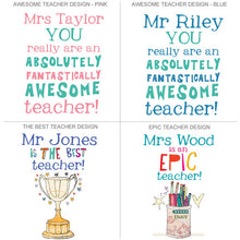 Load image into Gallery viewer, Personalised Big Teacher Card