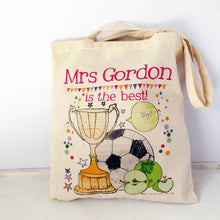 Load image into Gallery viewer, Personalised Best Teacher Bag