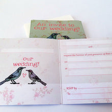 Load image into Gallery viewer, 'Two Love Birds' Wedding Invitations