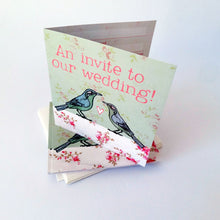Load image into Gallery viewer, 'Two Love Birds' Wedding Invitations