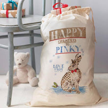 Load image into Gallery viewer, Personalised Woodland Christmas Sack