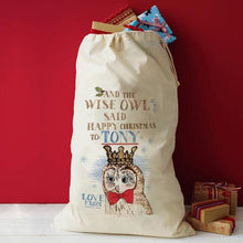 Load image into Gallery viewer, Personalised Woodland Christmas Sack