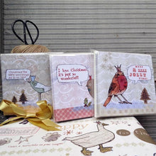 Load image into Gallery viewer, Pack of 6 Skinny Christmas Birds Cards
