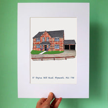 Load image into Gallery viewer, Personalised House Illustration Print