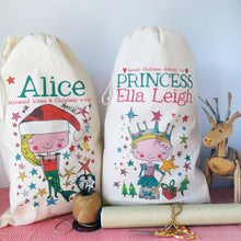 Load image into Gallery viewer, Personalised Mermaid Christmas Sack