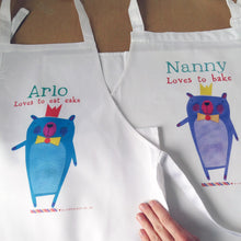 Load image into Gallery viewer, Personalised Bear Family Aprons