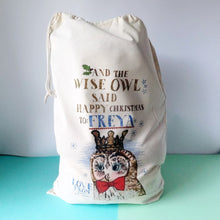 Load image into Gallery viewer, Personalised Woodland Christmas Sack