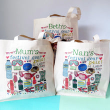 Load image into Gallery viewer, Personalised Festival Survival Bag