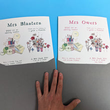 Load image into Gallery viewer, Personalised Big Story Card For Teachers