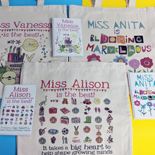 Load image into Gallery viewer, Personalised Best Teacher Bag