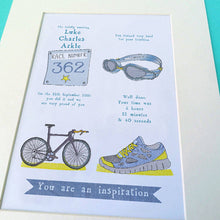 Load image into Gallery viewer, Personalised Sporting Achievement Story Print