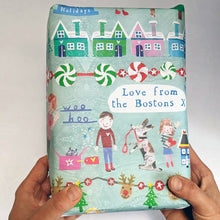 Load image into Gallery viewer, Personalised Eco Christmas Wrapping Paper, 25 Sheets