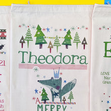 Load image into Gallery viewer, Personalised Christmas Foxy gift sack