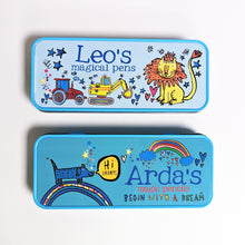 Load image into Gallery viewer, Personalised Pencil Case Tin
