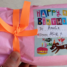 Load image into Gallery viewer, Birthday gift labels