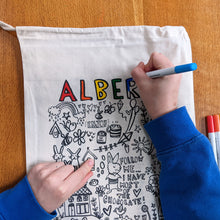 Load image into Gallery viewer, Personalised Colour It In Craft Sack