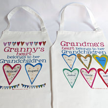 Load image into Gallery viewer, Personalised Hearts Apron